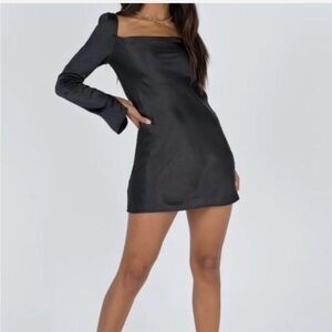 Princess Polly long sleeve mini dress open back
